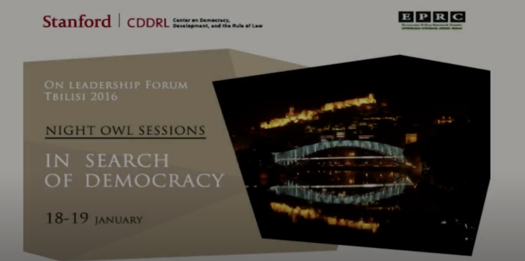 Second Night Owl Session-DEFENDING VALUES: THE ROLE OF THE STRATEGIC PARTNERSHIPS